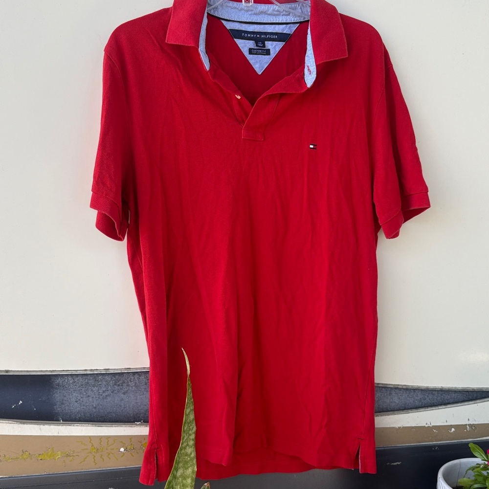 Tommy Hilfiger Vibrant Red Polo Shirt